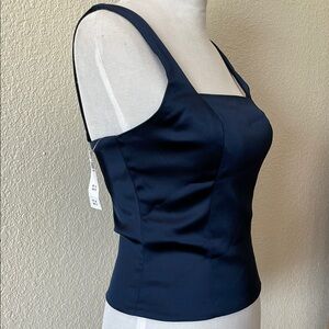 Abercrombie & Fitch double layer Blue Bustier Tank Top Sz M